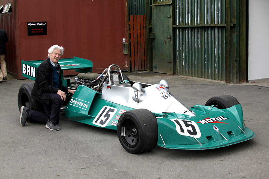 Mike Pilbeam with the BRM P201